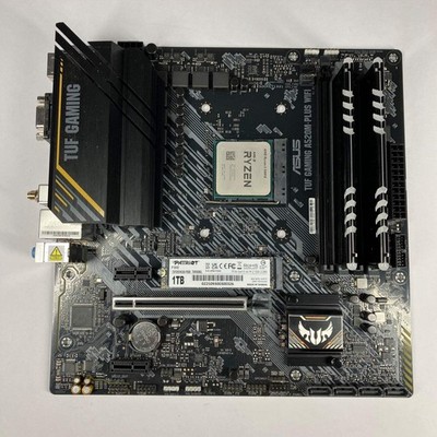 Asus TUF Gaming A520M-Plus Wifi AMD Ryzen 5 5600X 16GB DDR4 Motherboard Combo