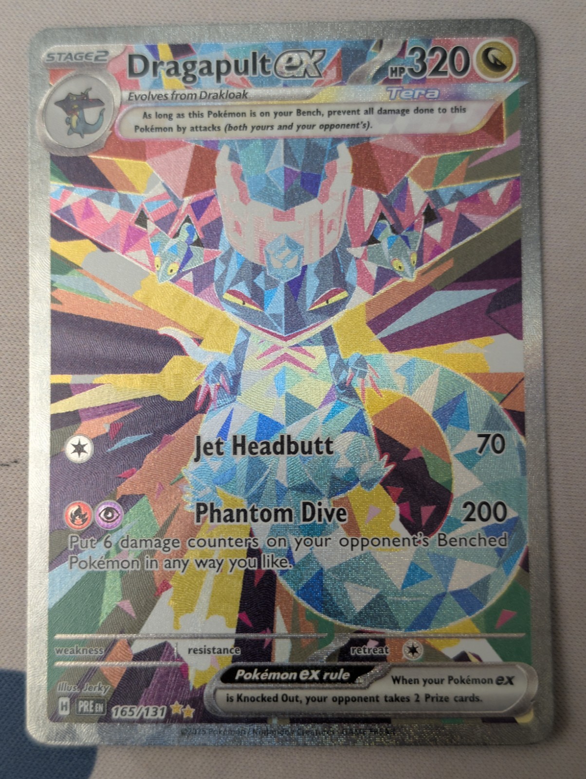 Dragapult ex 165/131 SIR Pokemon TCG SV: Prismatic Evolutions NM Pokemon Card