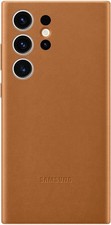 Official Samsung Galaxy S23 Ultra Leather Case / Cover - Camel (Brown)