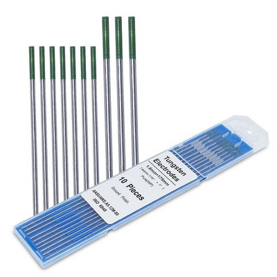 Wolframelektroden 175mm (10 Stück) Größe 1,6 WP Grün für WIG Schweißen Zubehör