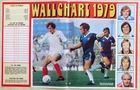 1979 SHOOT Magazine Wallchart Alan Gowling (Bolton) & Ron Harris (Chelsea) Print