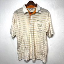 Vintage Nologo By Tonix Green Bay Packers Gallatin Polo T-Shirt Striped Colorful