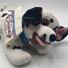 Vintage Disney Store 101 Dalmatians Patch Mini Bean Bag Plush 8" Dog Toy w/ Tag