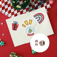 Kids Safe Christmas Sticker For Gift Packaging NonToxic PP Material Creative