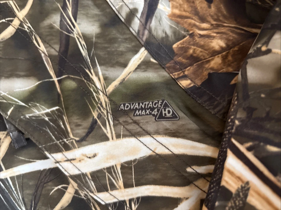 Chaqueta Camuflada Cabelas Gore Tex Advantage Max 4 HD Talla Pequeña Caza Senderismo Con Capucha Foto 3 de 4