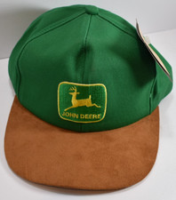 John Deere Baseball/Trucker Cap Suede Bill Snapback New With Tags