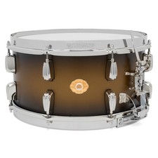 Slingerland Radio King Solid Maple Snare Drum - 7x14, Black & Gold Lacquer