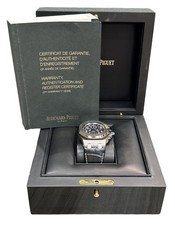 PAPERS Audemars Piguet Royal Oak Offshore BATMAN Blue 42mm 26470ST Watch BOX 2