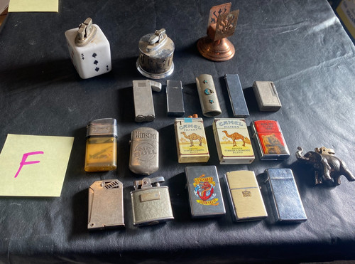 pre-owned lighter collection lot 17 lighters estate mixed brands