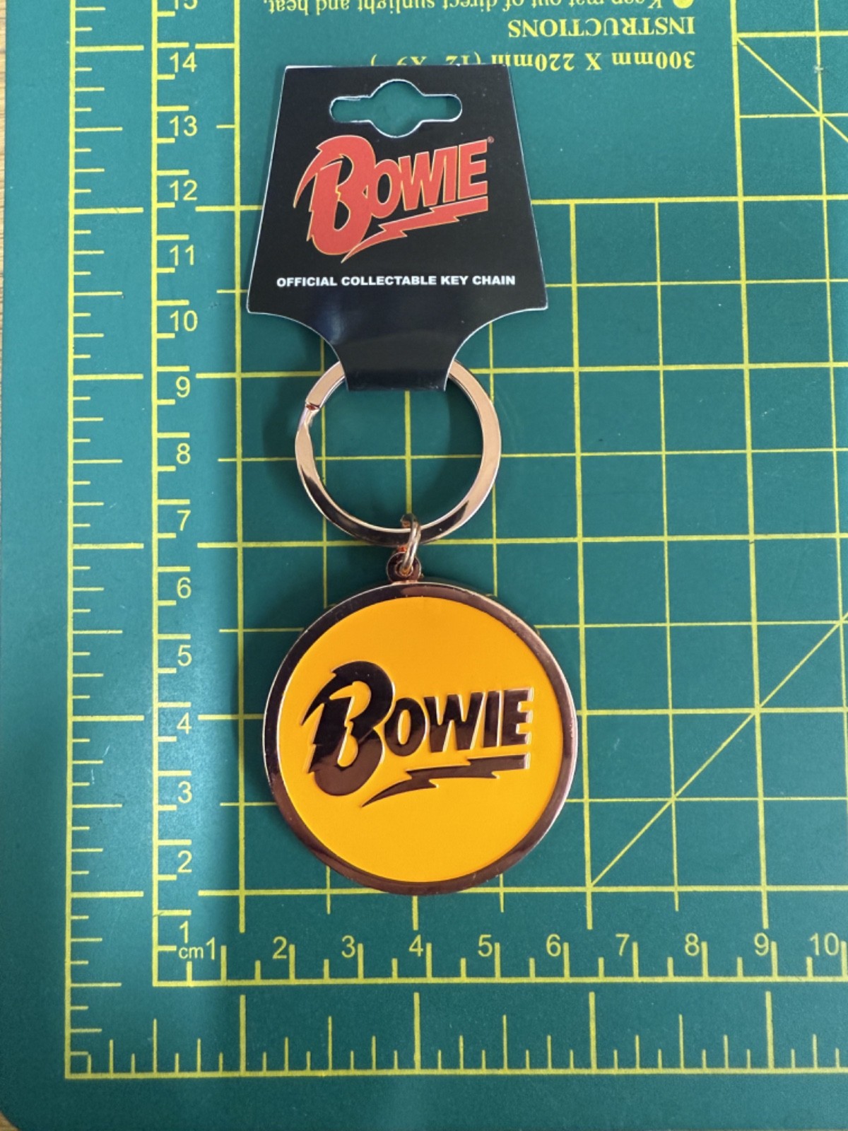 David Bowie Classic  Logo Quality Metal Key Ring Officially Licensed