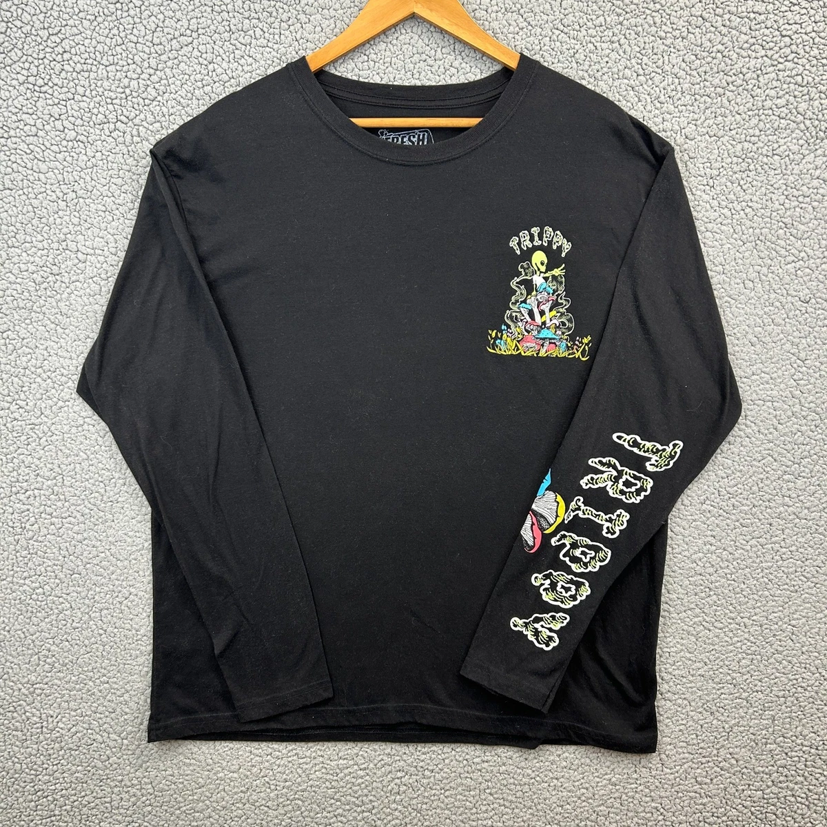 T-shirt Homme Fresh Laundry - Noir - Taille XL - Savage Popeye - Manches Courtes - Occasion