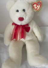 TY BEANIE BUDDY - 1999 VALENTINO THE VALENTINES BEAR MINT WITH MINT TAG