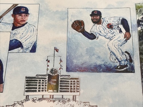 "Póster de Pat Coffman Huss Chicago Cubs 25""X18""" - Imagen 8 de 13
