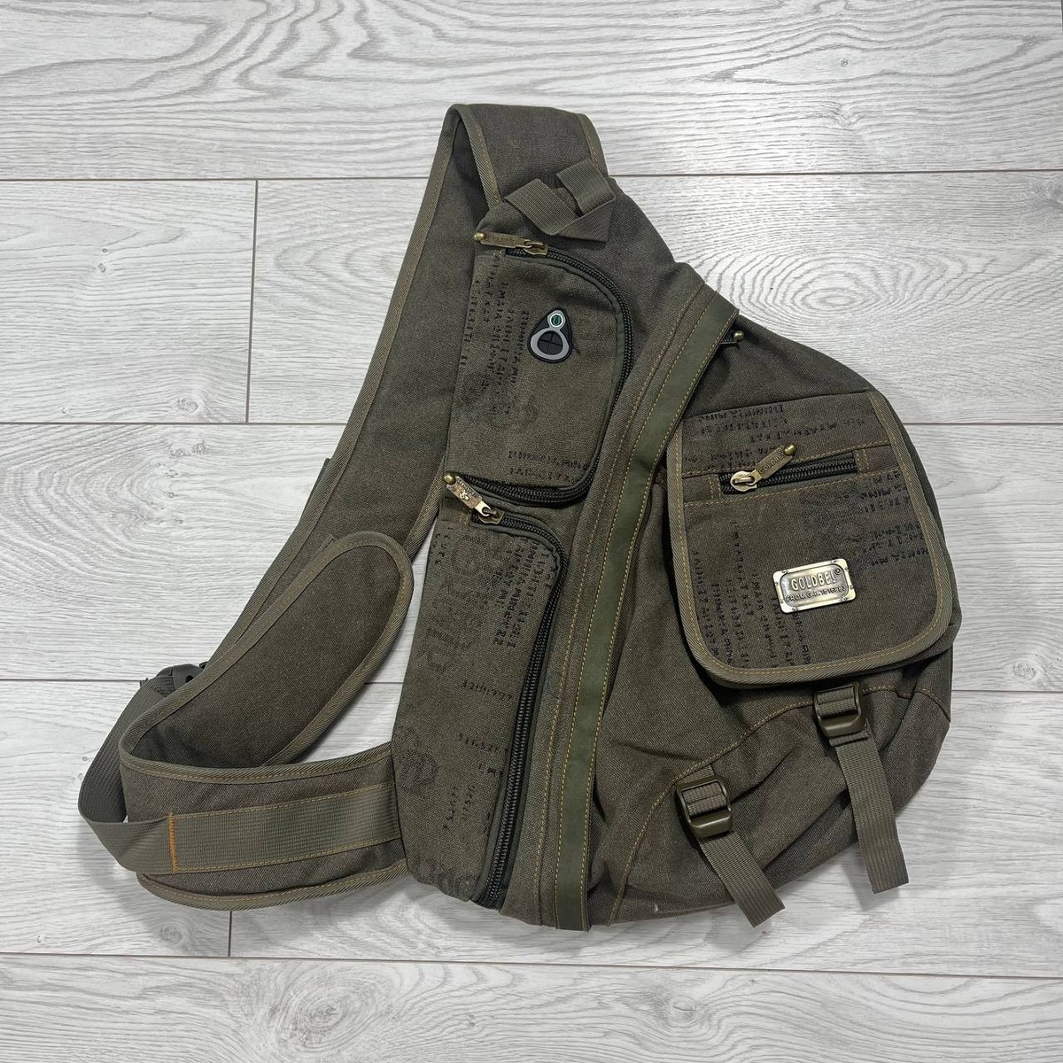 DIESEL Style GoldBe backpack Vintage 00`s Military khaki