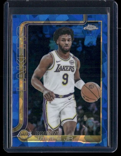2025-26 Topps Chrome Sapphire Edition #182 Bronny James Jr.