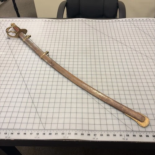 Repro "Veteran", used Civil War C.S.A. Wood Handled Mounted Cavalry Sword