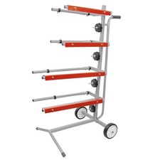 Mobile Tree Style Masking Paper Machine Station Stand Holds Multiple Rolls Mobile Tree Style Masking Paper Machine Station Stand Holds Multiple Rolls