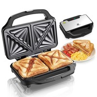 SUPERLEX Deep Fill Toastie Maker 1000W Fit LARGE Toasty 2 Slice Sandwich Toaster