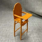 Vintage 1973 Mattel Barbie Furniture Orange Plastic Crib High Chair (e)