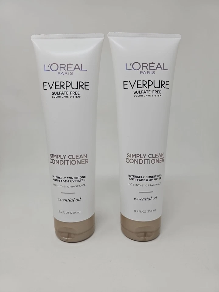L'Oreal Paris EverPure Sulfate Free Simply Clean Hair Conditioner 2 Pack - Image 2 of 4