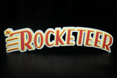 The Rocketeer 3D printed Logo Sign Wall Desk Shelf Art