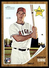 2011 Topps Heritage Andrew Romine Rookie Los Angeles Angels #209