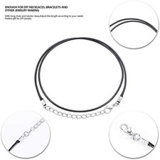 20Pcs Waxed Necklace Cords Hanging String For Pendants With Clasp DIY Jewelry