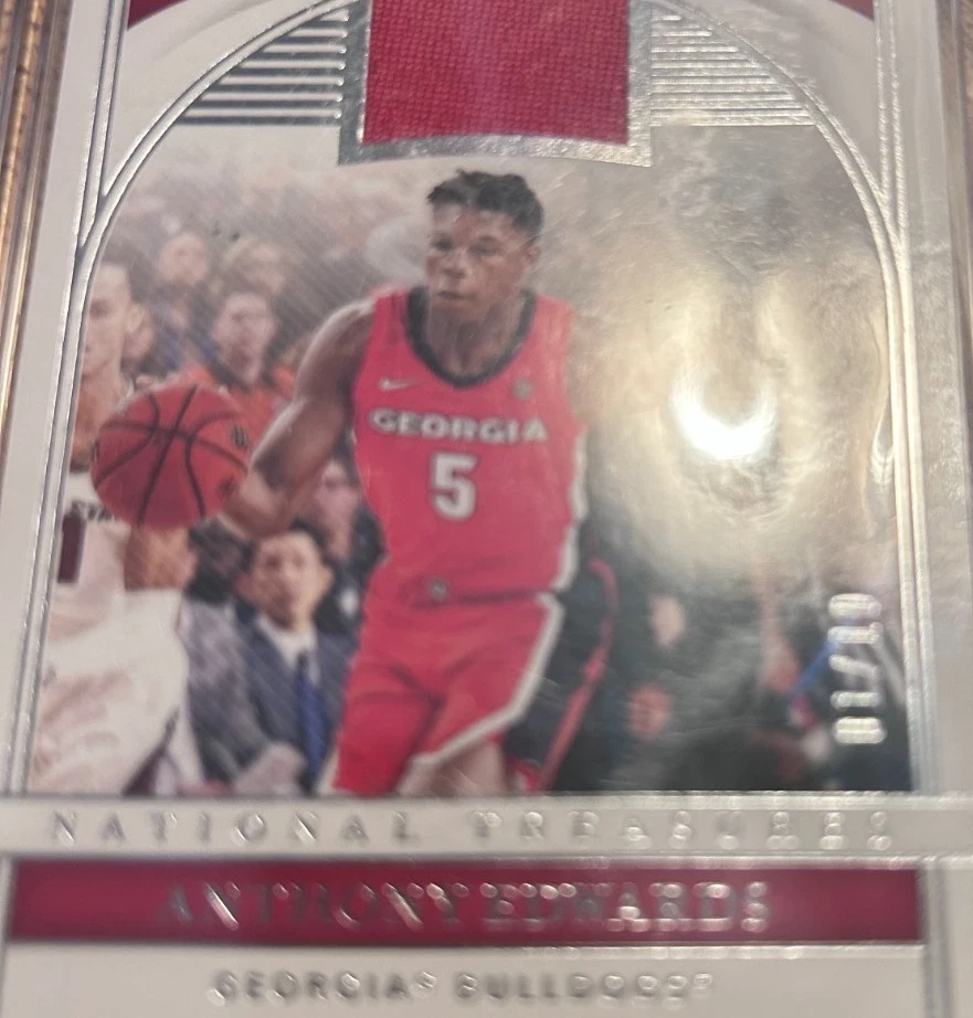 2021 Panini National Treasures Anthony Edwards #TTM-AE Timeless Treasures 1/10 - Image 3 of 3