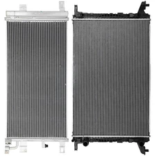 Aluminum Radiator & AC Condenser Cooling Kit For  2017-2020 Audi A4 Quattro