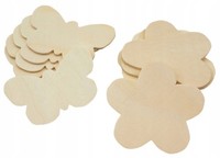 Diy-Dekoration Aus Holz: Schmetterlings- Und Blumenfiguren (12 StüCk)