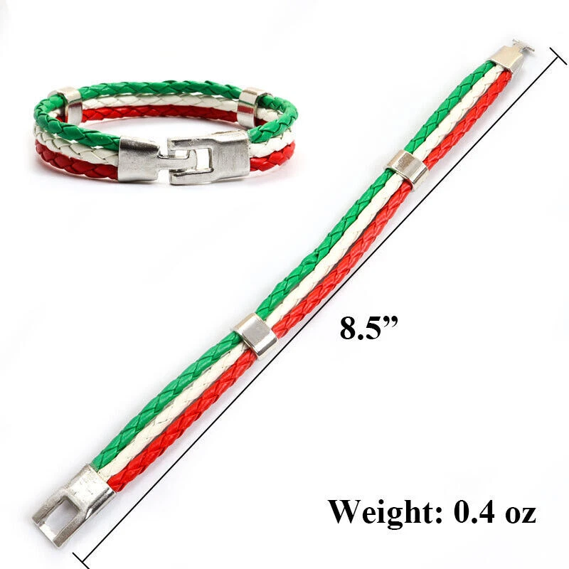 2022 Кубок мира Катар национальный флаг плетение Cheer браслет повязка на запястье США Мексика - Изображение 4 из 4