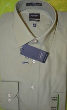 Men's Arrow Classic Fit Artichoke Poplin Button Front Long Sleeve Shirt 15 32/33