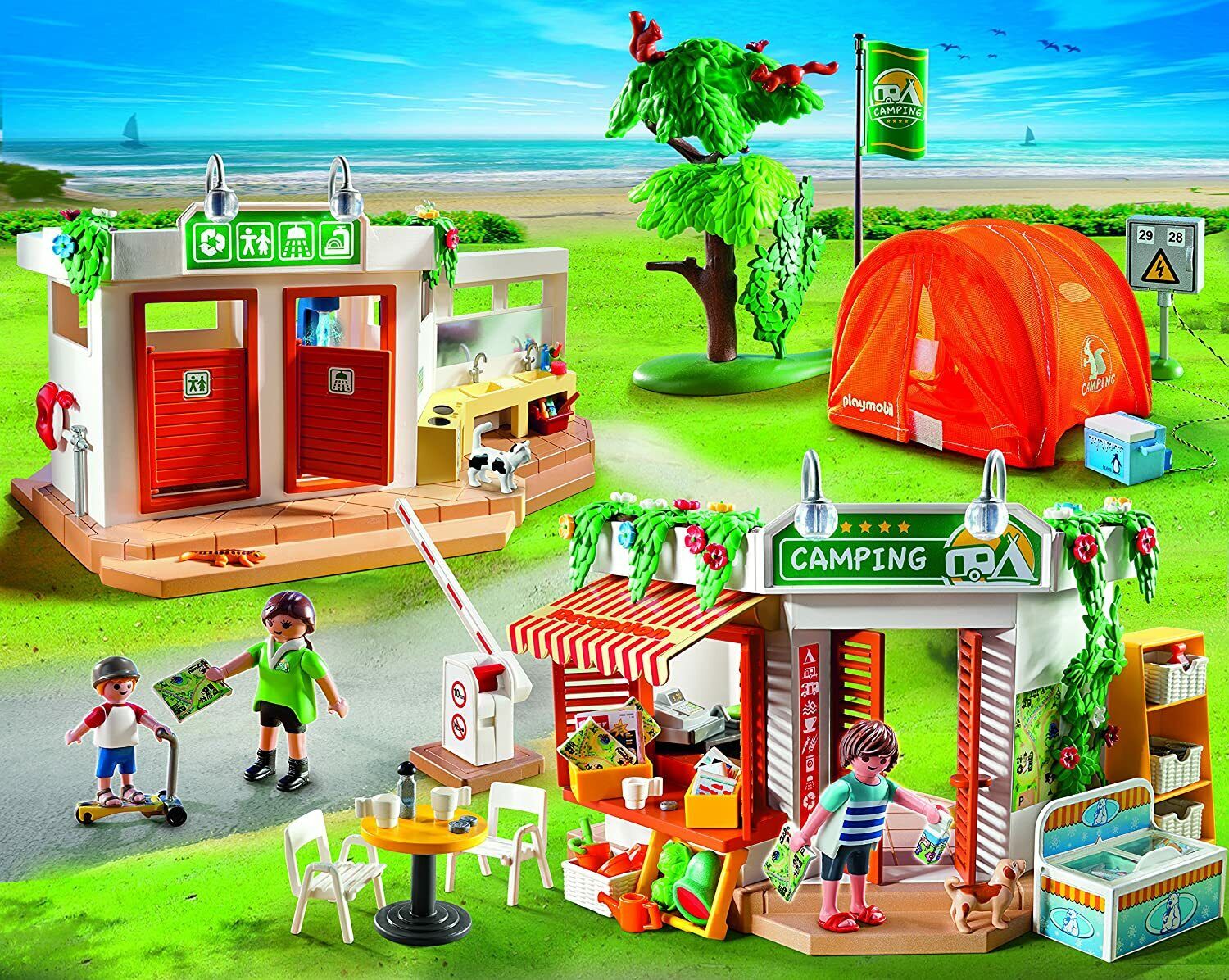 PLAYMOBIL 5432 Summer Fun Camp Site, Tent, Cafe - Retired!