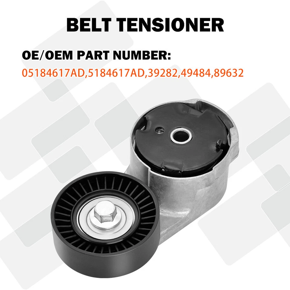 Belt Tensioner Kit 5184617AD For 2011-20 Chrysler Dodge Jeep Grand Cherokee 3.6L - Image 3 of 4