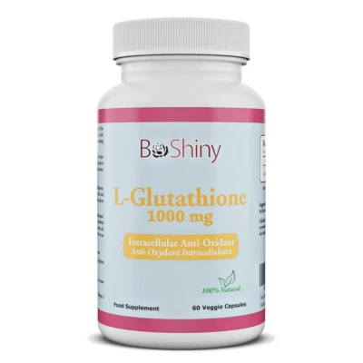 BeShiny L-Glutathione Skin Whitening pills 1000mg Supplement Antioxidant Anti