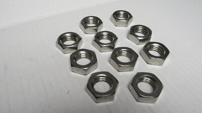 VALUE COLLECTION HEX NUT: 3/4-16, GRADE 18-8 STAINLESS STEEL,RH, **10 JAM NUTS**
