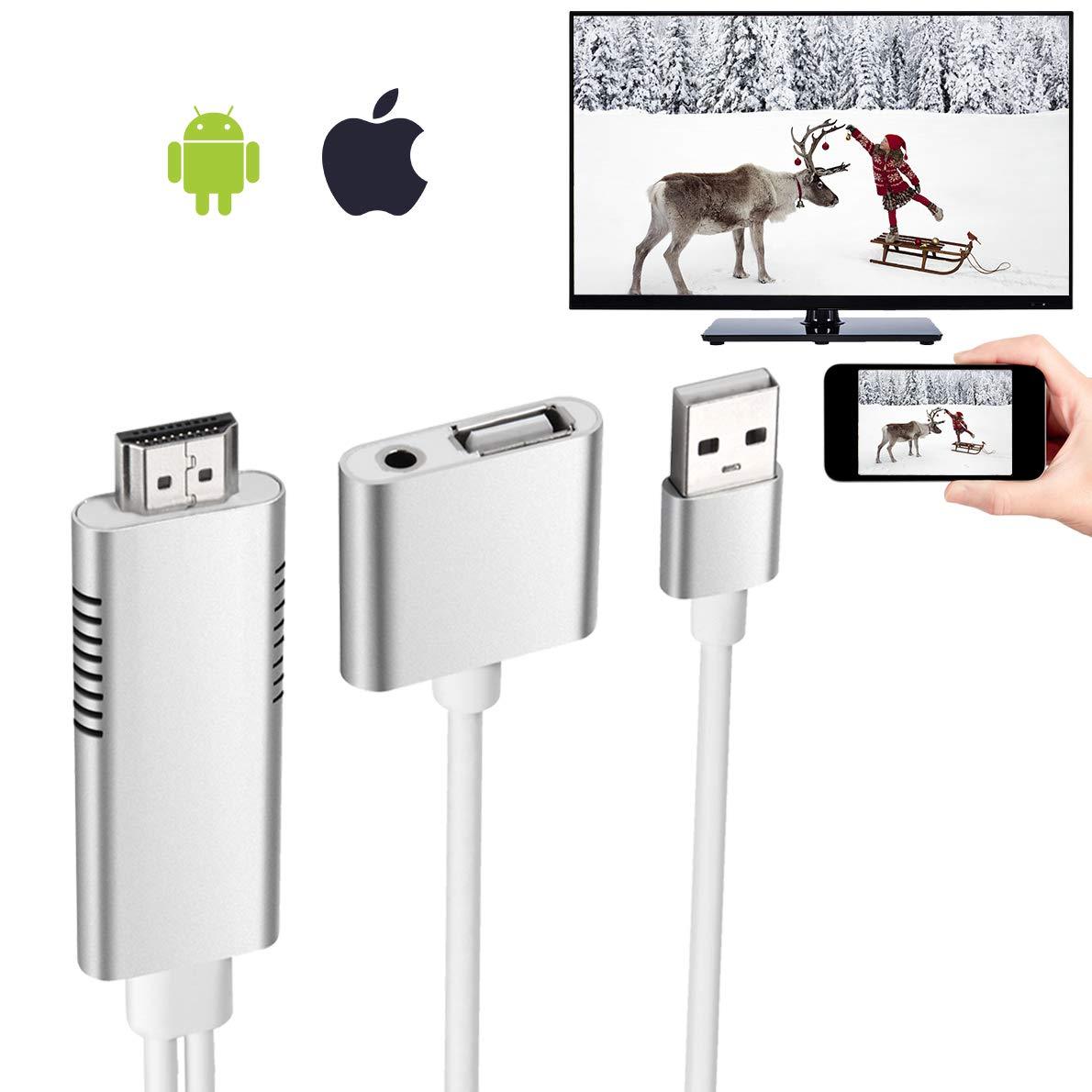 HDMI Smart Cable Adapter for 1080P HD Mirroring to TV-image
