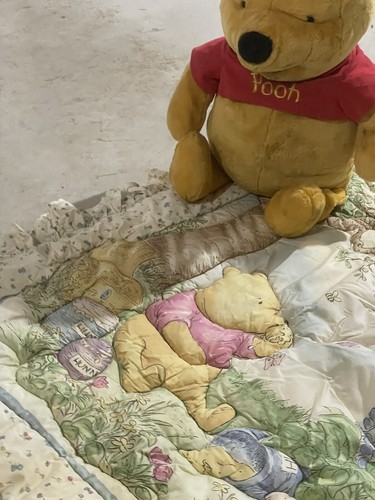 Vintage Winnie the Classic Pooh Tree Hunny Babydecke Kinderbettdecke Disney - Bild 6 von 12