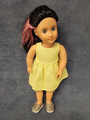 Battat Our Generation Sophia 18'' Play Doll Latina Pink Hair Blue Eyes u-11G