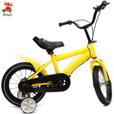 14 inch Kids Bike Boys Girls Safe Bicycle Children Cycle with Training Wheels