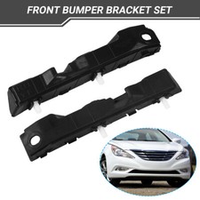 For 2011-2014 Hyundai Sonata Front Bumper Bracket Retainer Support Pair Set 2pc