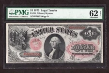1875 $1 Legal Tender Note Fr. 26 - PMG 62 EPQ