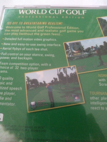 Coppa del Mondo Golf: Professional Edition Sony PlayStation 1, 1995 Videogioco PS1 - Foto 4 di 7