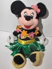 DISNEY HULA MINNIE 8" BEAN BAG PLUSH