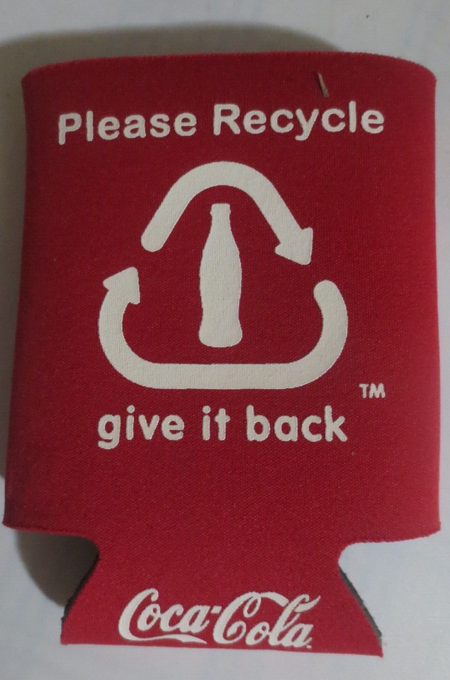 CocaCola Please Recycle and Coke Bottle with Cooking Utentils Red Koozie eBay