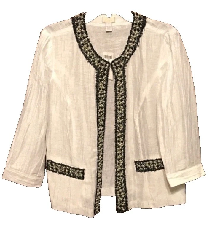 Trajes Chico's Mezcla de lino blanco & Suit Separates para Mujeres