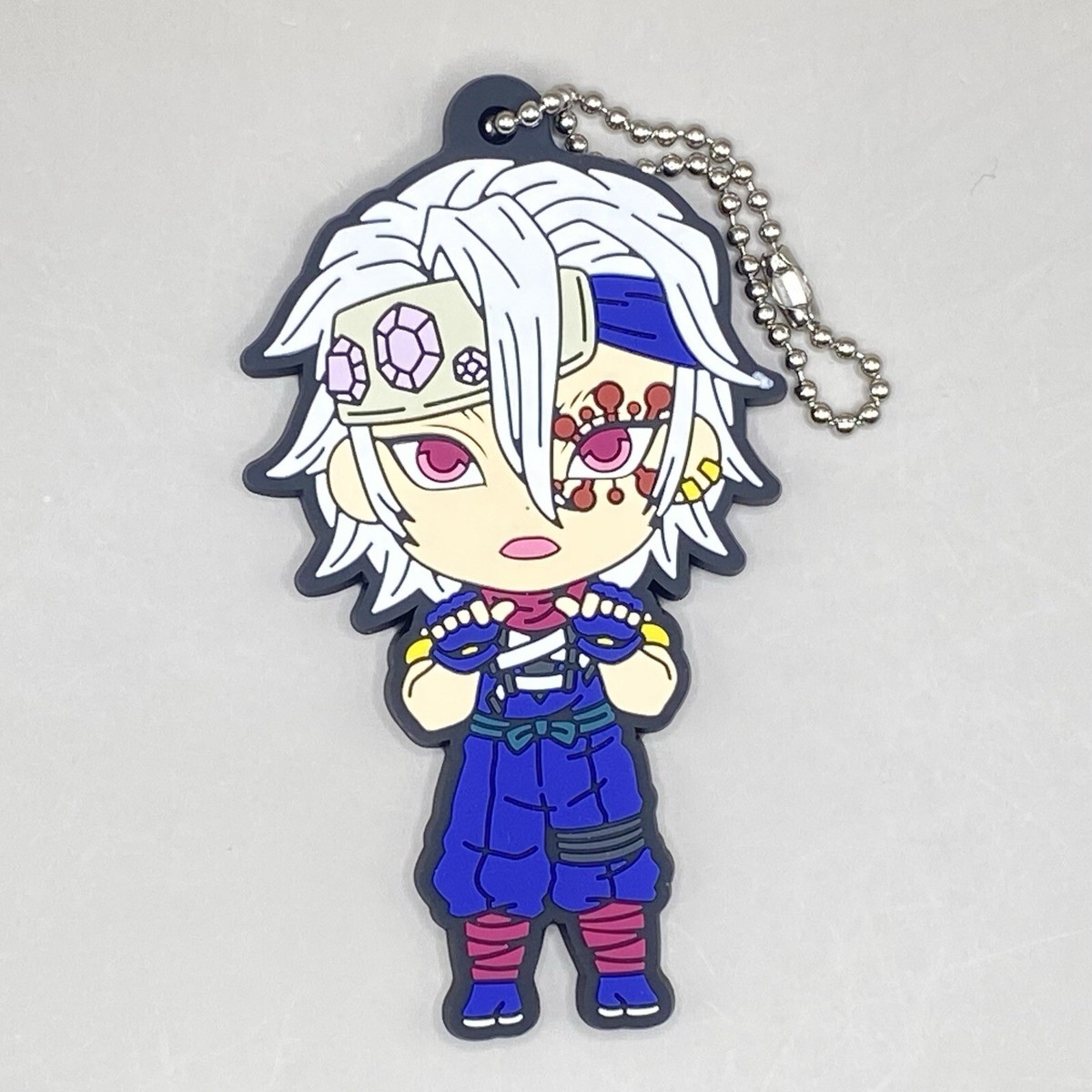 Tengen Uzui Cool Demon Slayer Kimetsu no Yaiba Rubber Keychain
