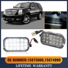 2X LED Side Mirror Puddle Lights For 07-14 Yukon Sierra Tahoe Avalanche Escalade