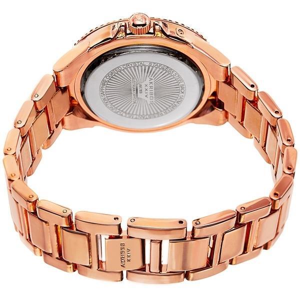 Akribos XXIV AK789RG Swiss Quartz Day Date Crystal Bezel  display picture 1