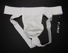 C-IN2 Men's Cotton Hard Core Jock Jockstrap Underwear Size M L XL White - NWT!